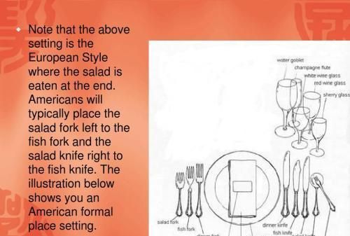 美国餐桌礼仪英语作文
,关于餐桌礼仪的英语作文带翻译图1