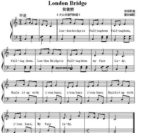 英语儿歌piano
,英国儿歌《划船歌》左手钢琴谱子或者简谱 然后歌词第一句是:划划...图3