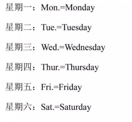 一周七天英语缩写
,一周七天中与太阳有关的英文单词是什么图4