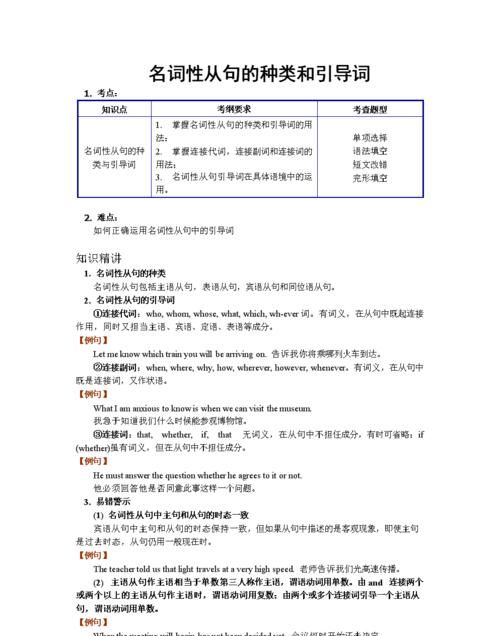 0个名词性从句
,名词性从句知识点总结图4