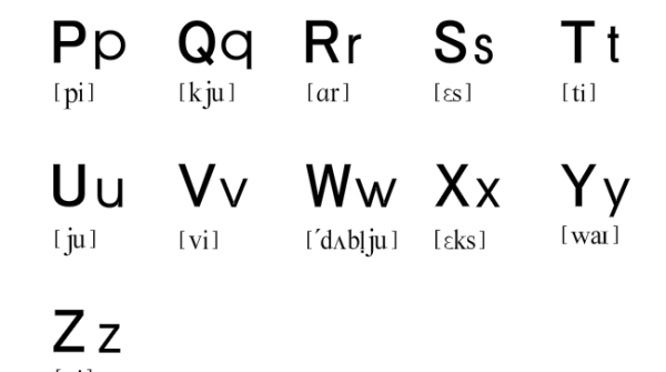 26个字母的读音音标幼儿园
,26个拼音字母的音序排列及读法图5