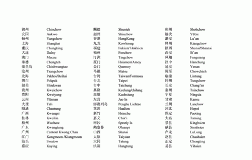 中国城市的英文名怎么写
,中国各个地区的英文名图3