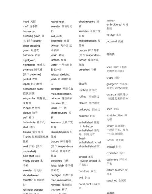 3∼6年级关于衣服的单词
,带金字或金字旁的字图3