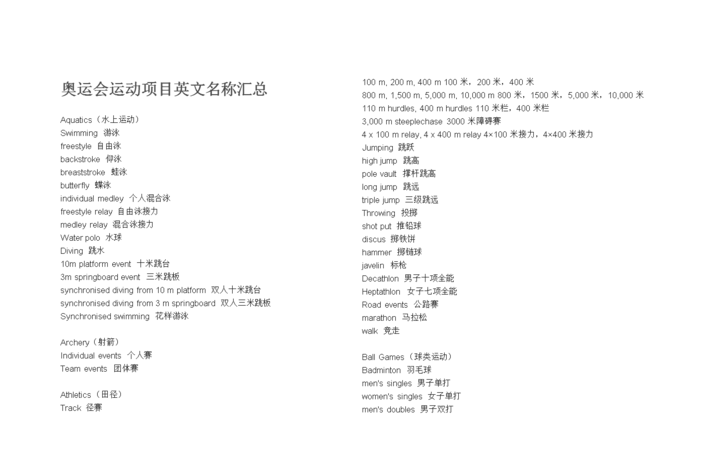 20个户外运动项目英语
,户外运动用英语怎么说?图3