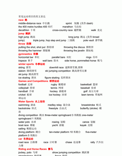 20个户外运动项目英语
,户外运动用英语怎么说?图4
