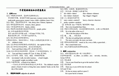 中考必备知识点英语
,英语中考知识点图1