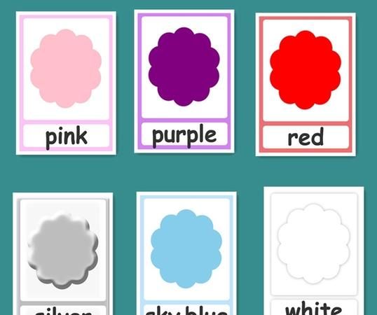 24种颜色的英文单词卡片
,各种颜色的英文单词及音标图4