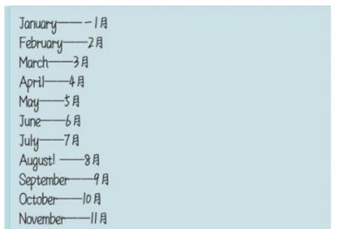 一个月英文缩写
,英语各个月份的缩写图3