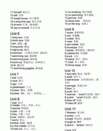 一到六年级英语单词表
,小学英语3至6年级单词词汇表图3