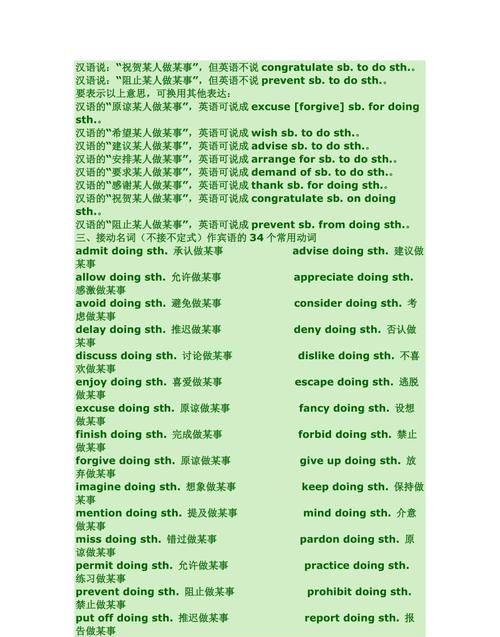 动作短语50个英语
,英语动词造句并翻译图2