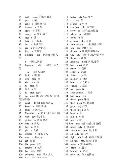 初中英语600词汇表及中文
,初中英语1600词汇表打印版图3