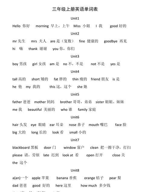 3到4年级英语单词
,小学三年级下册英语单词表 人教版图4