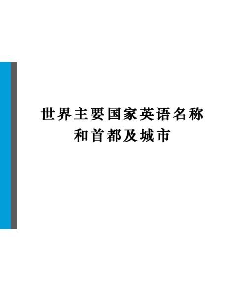 世界城市名字大全英文
,世界主要大城市英文名称分别是什么意思图4