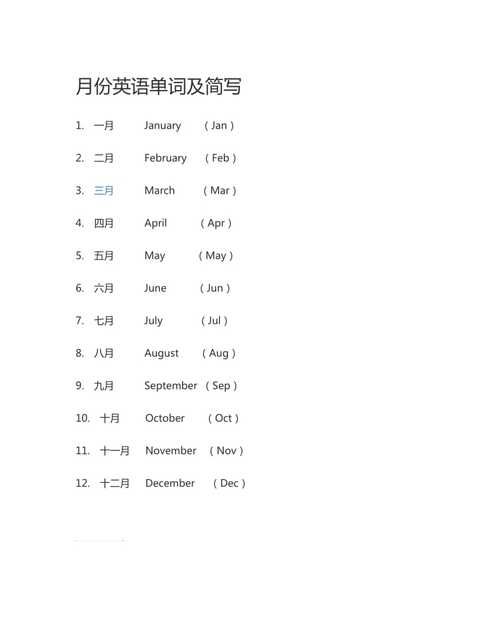 到2月份的英语单词怎么背
,英语单词月份速记方法图1