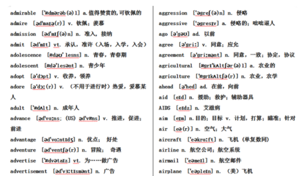 初中英语530个高频词汇
,人教版中考高频词汇600个图5