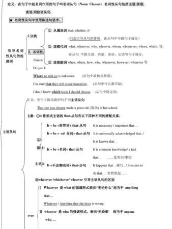 名词从句语法内容
,关于名词性从句的知识点图3