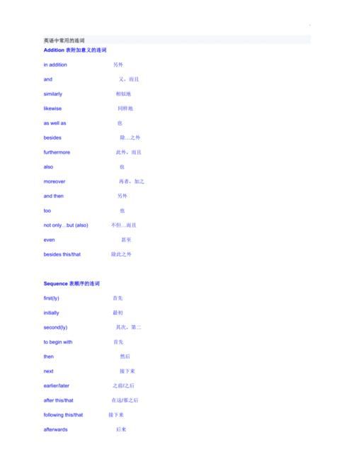 一些常用英语连词
,介绍一些英语作文中常用的连词形式图2