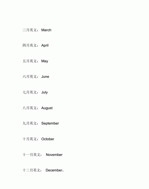 3月的英文简写怎么写
,1月到12月的英语单词及缩写形式是什么图2