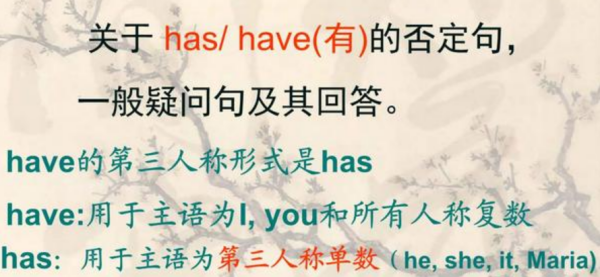 助动词have的用法口诀
,三年级have和has的用法口诀图1