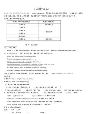 名词性从句知识点整理
,名词性从句和强调句怎么区分图3