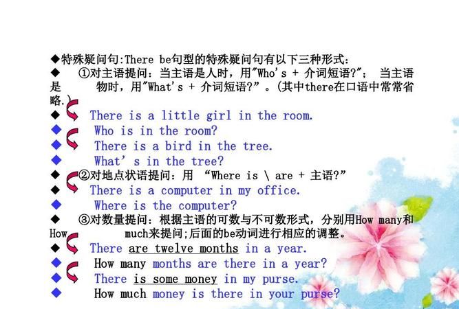 there be 句型导入歌曲
,there be 的句型为什么用what’s提问图1