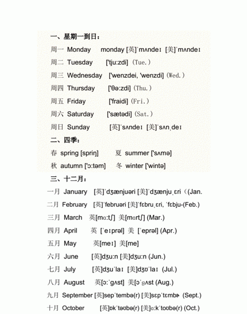 1～7星期英语谐音
,星期一到星期七怎么读图1