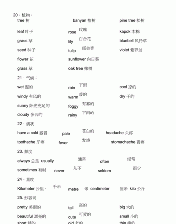 小学英语常用200个形容词
,小学生形容词大全语文图3