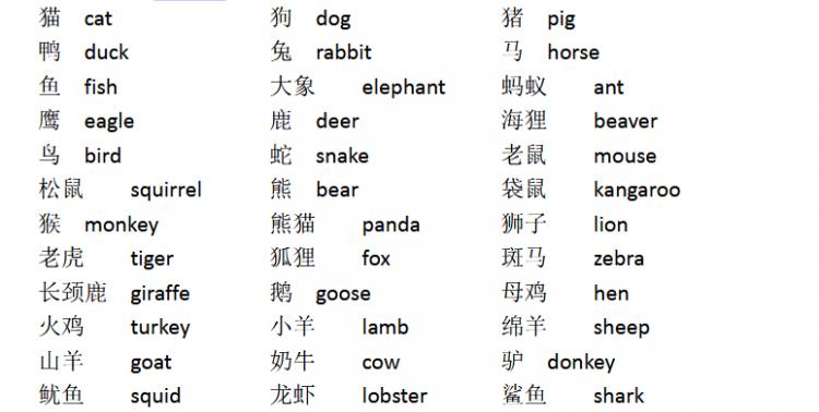 常见动物英语单词大全
,动物英语单词大全100个图1