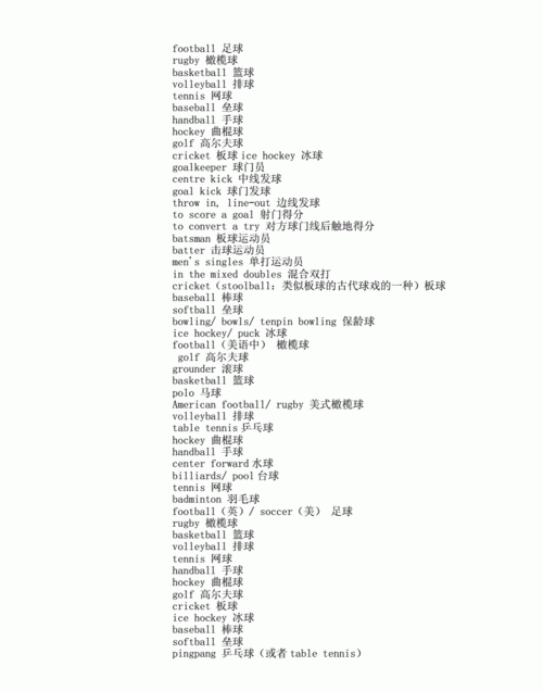关于球类的英语句子
,关于球类的英语单词图3