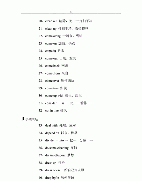 20个动词短语英语带翻译
,考研英语动词短语总结图1