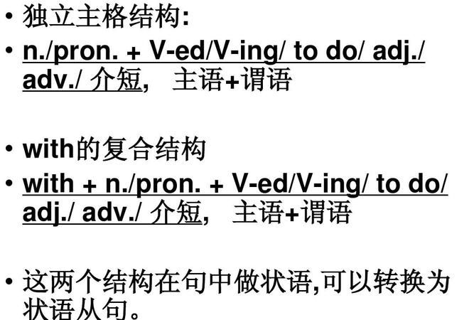 独立主格结构什么时候用不定式
,英语语法中独立主格的含义和用法图1