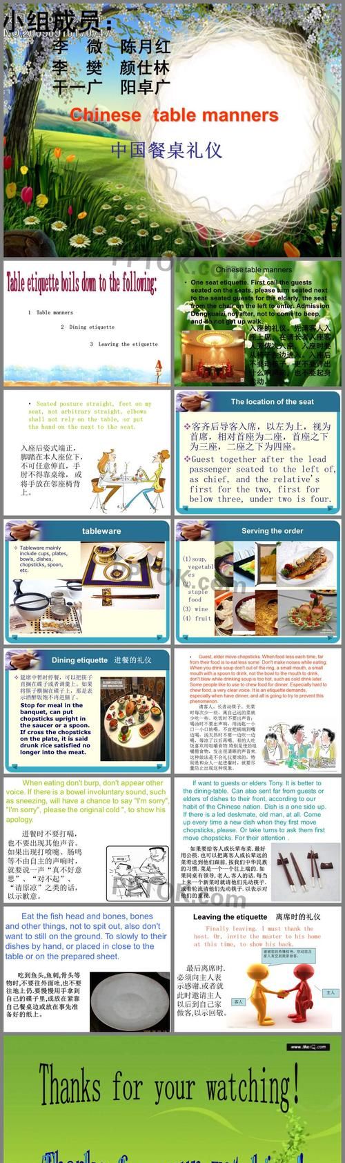 中国餐桌礼仪英文短句
,餐桌礼仪英语短语怎么写图2