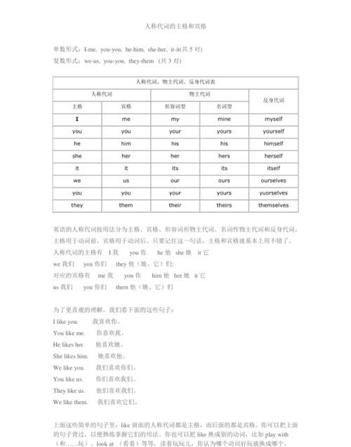 人称代词宾格作同位语
,人称代词物主代词和反身代词的用法图5