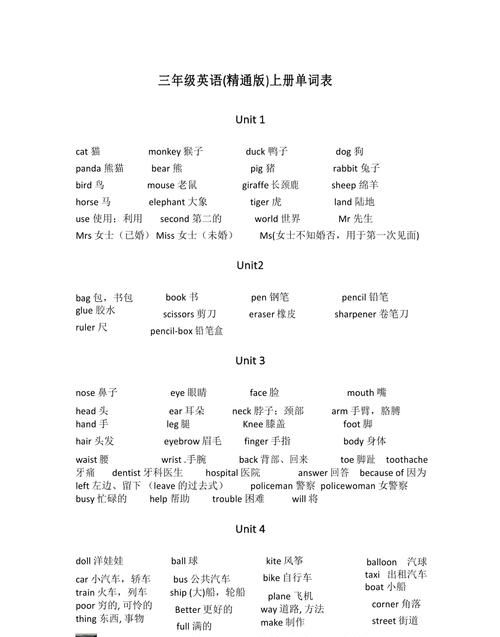 制作英语词汇表一分三年级
,英语词汇表怎么制作配上图片六年级图2