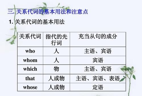 定语从句who作表语例句