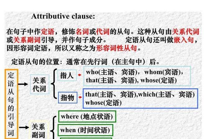 定语从句的构成