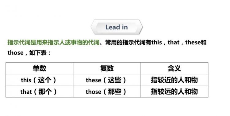 指示代词有哪些