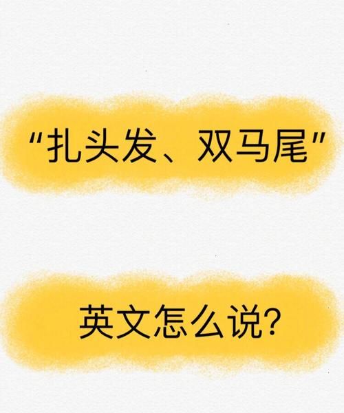 头发辫子用英语怎么说