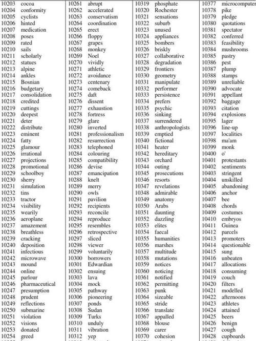 1~10000的阿拉伯数字用英语怎么说?