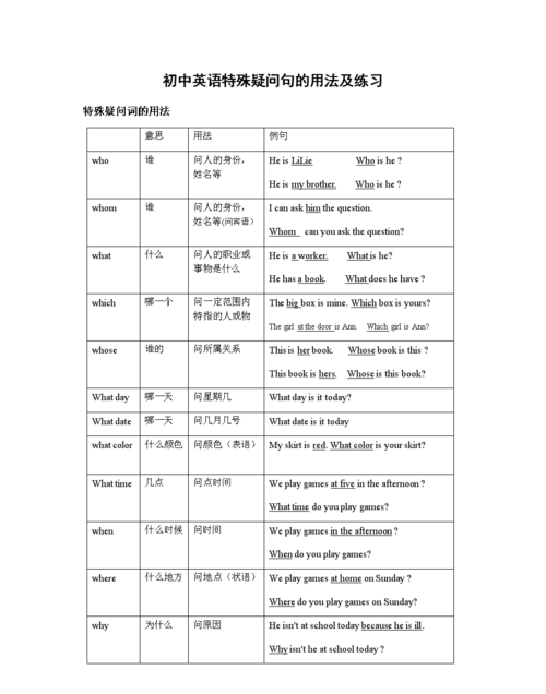 帮我找30个英语特殊疑问句怎么说