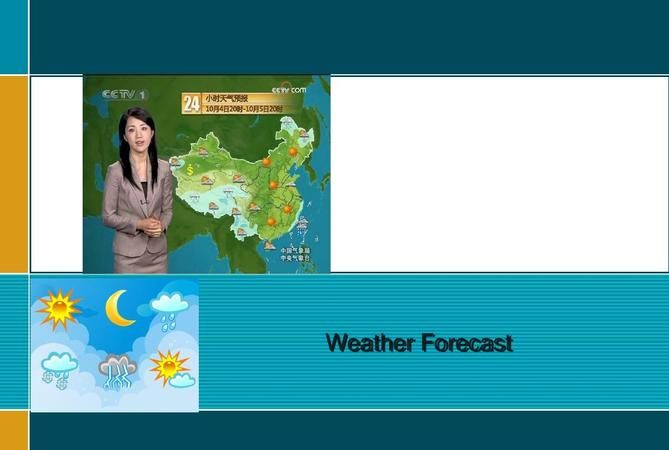 用英语报简单的天气预报