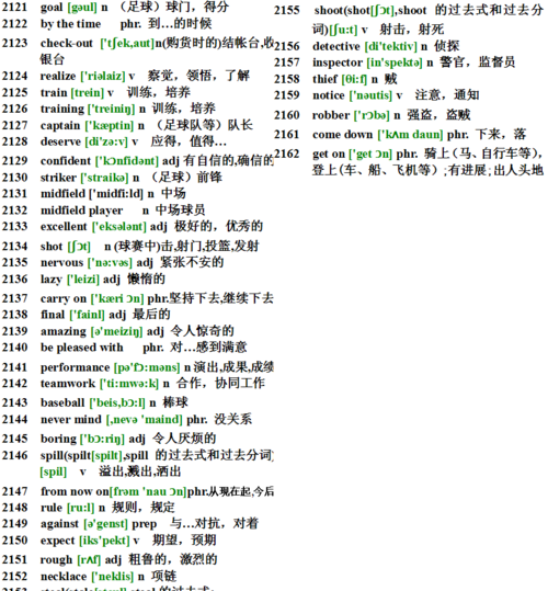 常用英语单词5000