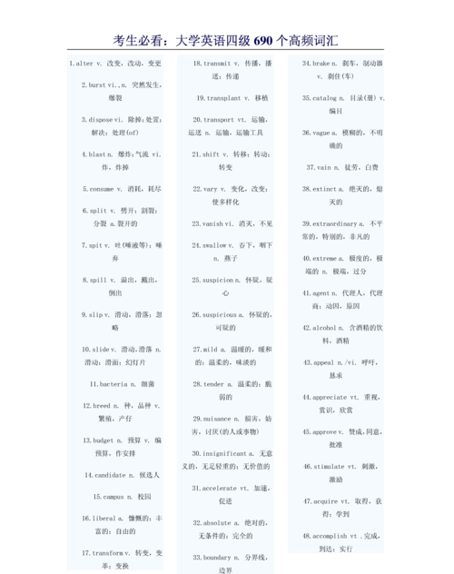 英语高频词汇800词