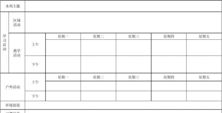 用英语介绍周一到周日的计划