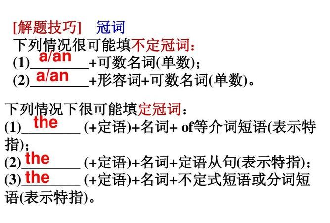 高中英语语法填空10个固定技巧